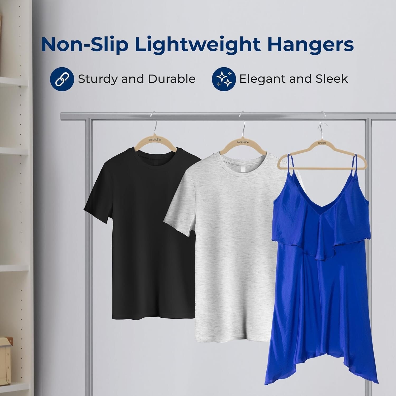 Durable 50-Pack Velvet Hangers - Lightweight & Slim Design for Closet Elegance
