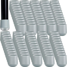 Load image into Gallery viewer, 300 Pcs Heavy Duty Grey Folding Chair Leg Caps - Protect Floors Effortlessly