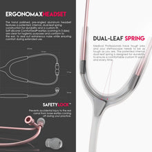 Load image into Gallery viewer, Acoustica Lightweight Dual Head Stethoscope - Rosegold Matte - Doctors &amp; Nurses
