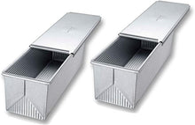 Load image into Gallery viewer, Commercial-Grade Pullman Loaf Pan Set of 2 - 9 x 4 x 4 | Non-Stick Steel