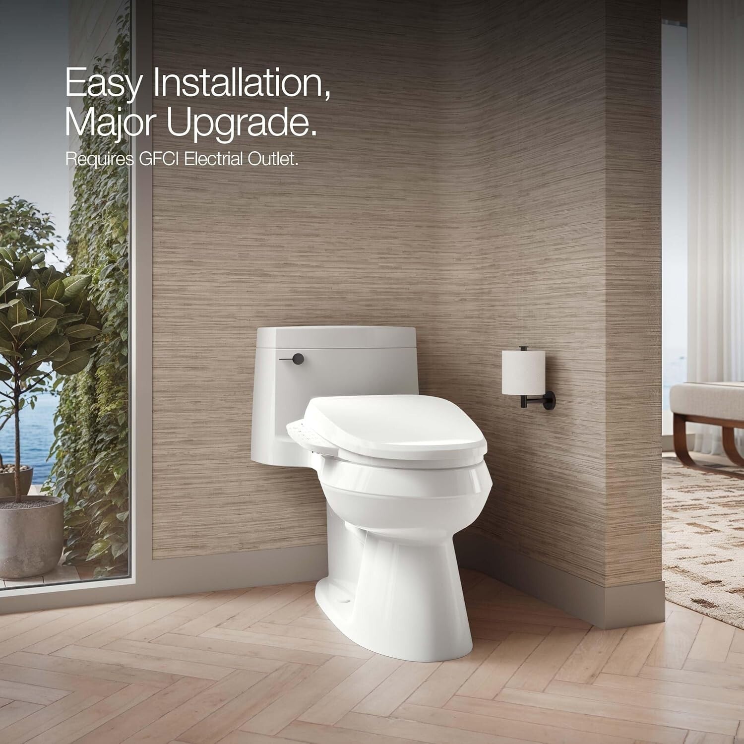 Comfort-Enhancing Heated Bidet Toilet Seat with Self-Cleaning Wand & Nightlight