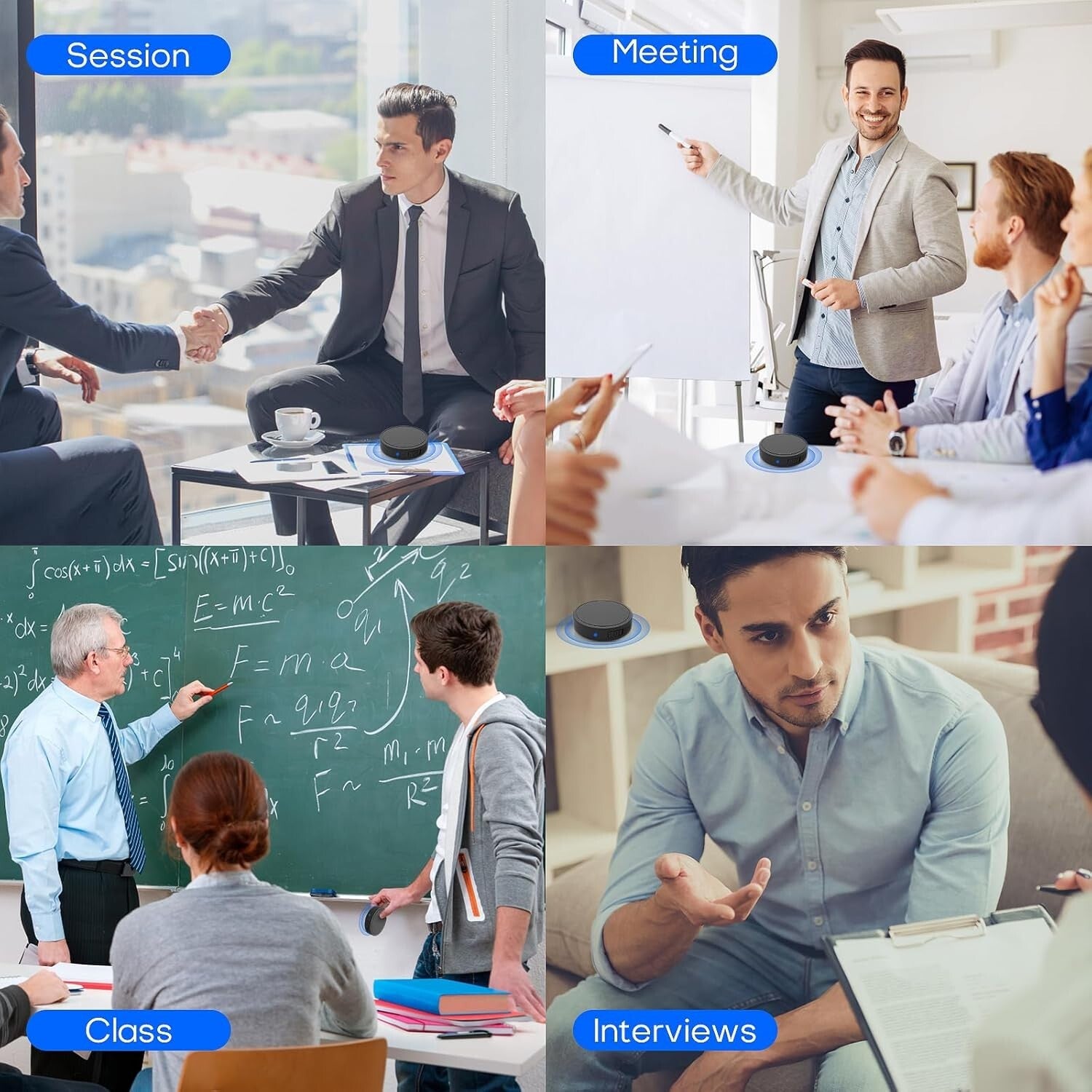 128GB Magnetic Voice Activated Recorder - 1600 Hours of HD Sound Recording