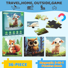 Load image into Gallery viewer, Magnetic Dinosaur Puzzles for Children 3-8 – Perfect for Road Trip Entertainment
