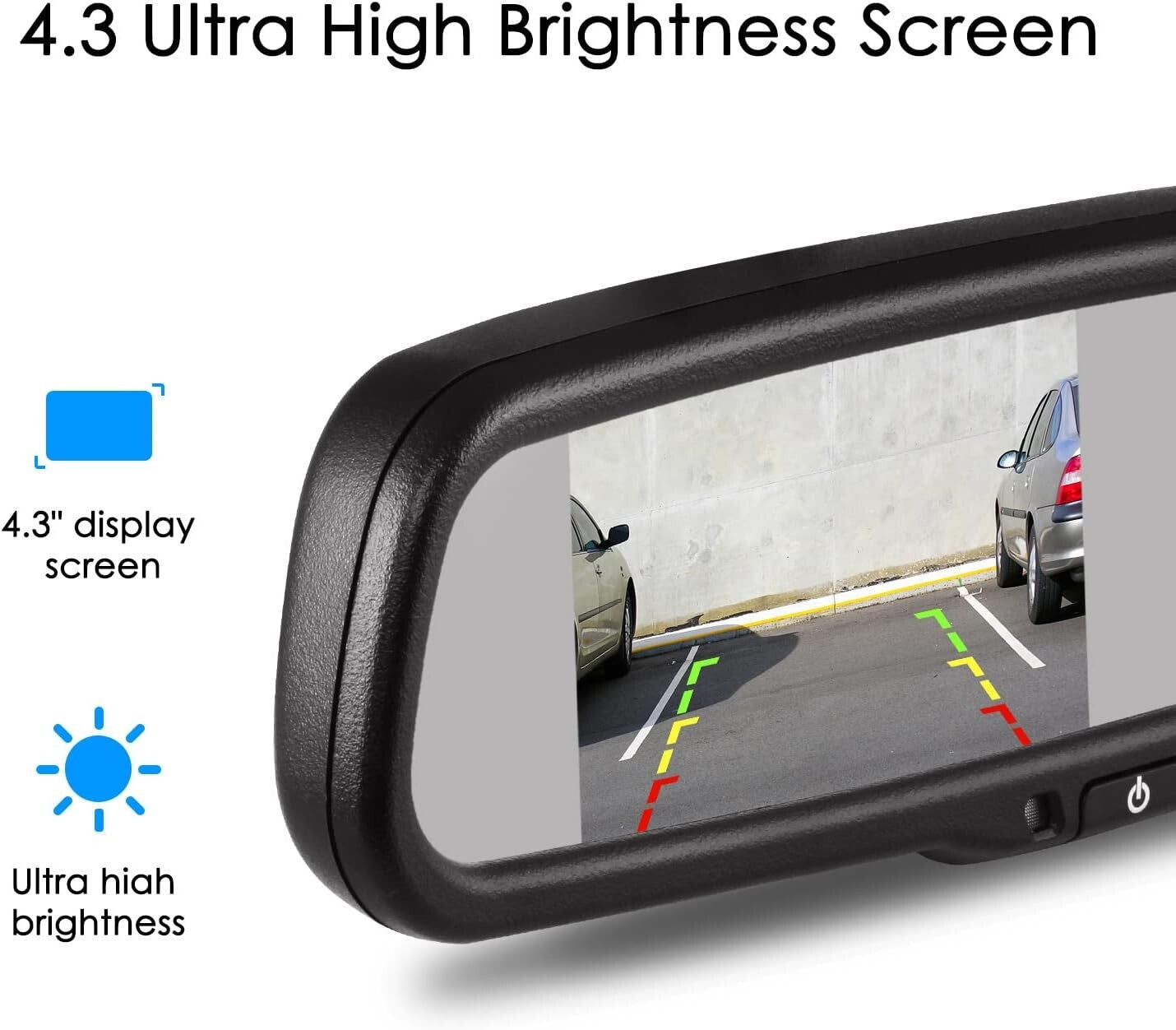 Advanced Night Vision Rearview Mirror Camera with Stable Signal & LED Support