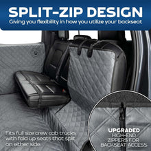 Load image into Gallery viewer, Patented Waterproof Truck Dog Cover with Split Seat Design - Hassle-Free Travel