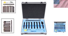 Load image into Gallery viewer, 9-Piece Indexable Carbide Turning Tool Set with Boring Bar - Precision Machining