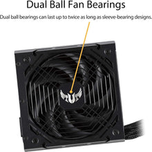 Load image into Gallery viewer, 550W ATX Power Supply with 80 PLUS Bronze and Axial-Tech Cooling Design