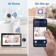 Load image into Gallery viewer, Smart Baby Monitor with Remote Access, HD Night Vision &amp; Temperature Alerts