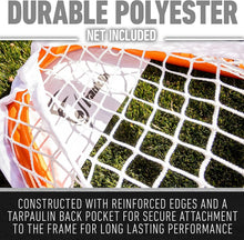 Load image into Gallery viewer, Quick Assembly 6' Lacrosse Goal with Weather-Resistant Net for Teens and Adults