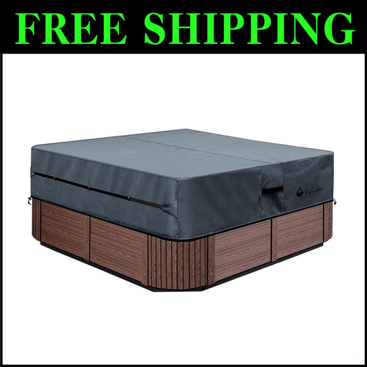 Square 95'' Heavy-Duty Hot Tub Cover with Secure Lock and Custom Sizes Available