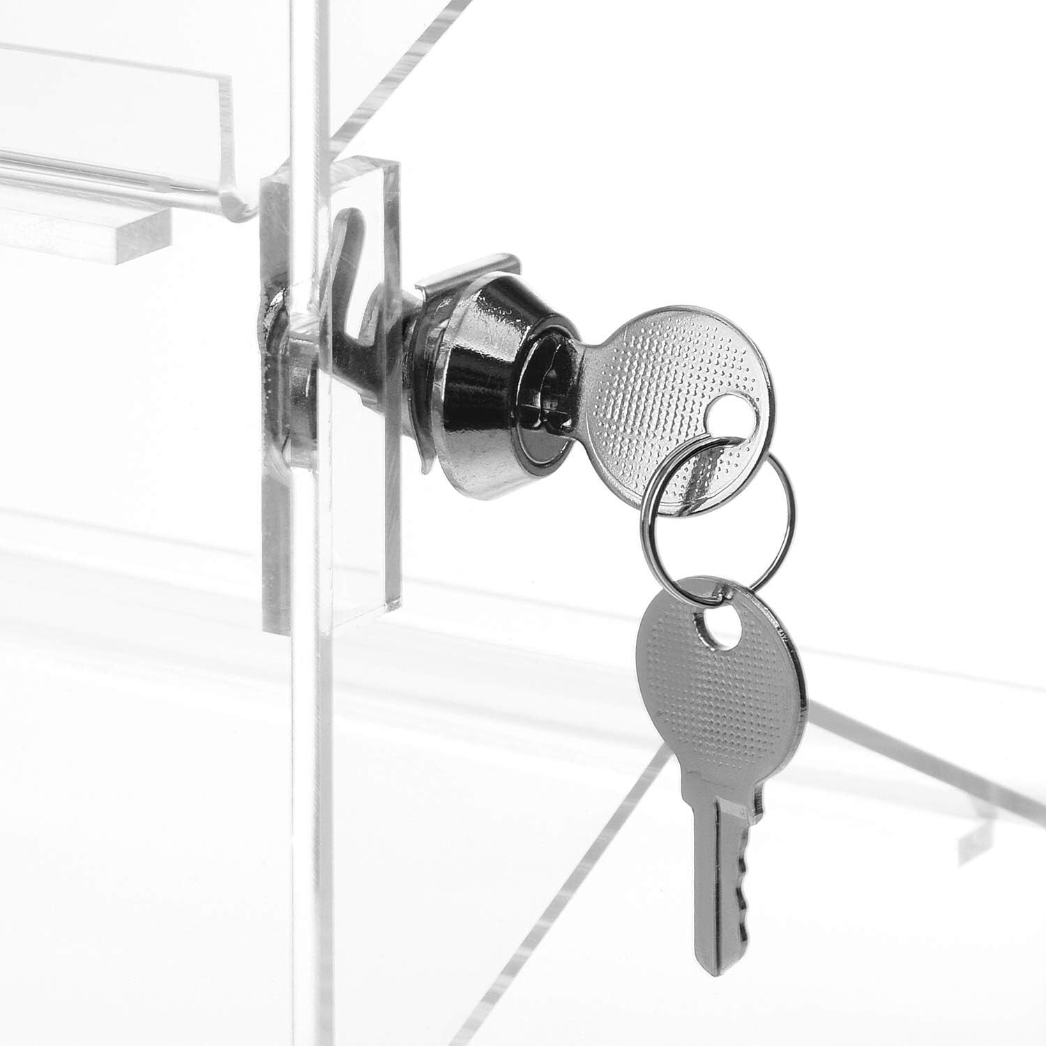 Premium 4-Tier Acrylic Display Case for Sunglasses & Collectibles - Rotating