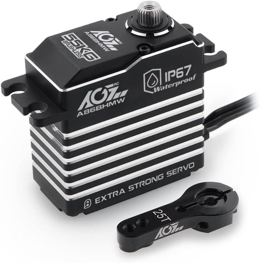 55KG High Torque Programmable Waterproof Brushless RC Servo Motor for 1/10 Cars
