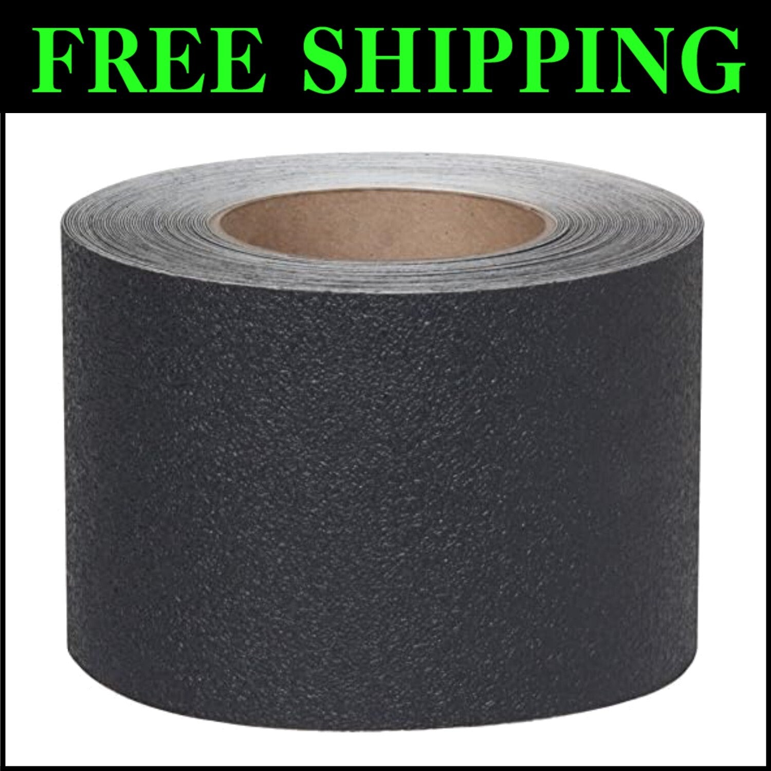 Durable 4" x 12' Non-Slip Tape with Aggressive Adhesive for All Surfaces