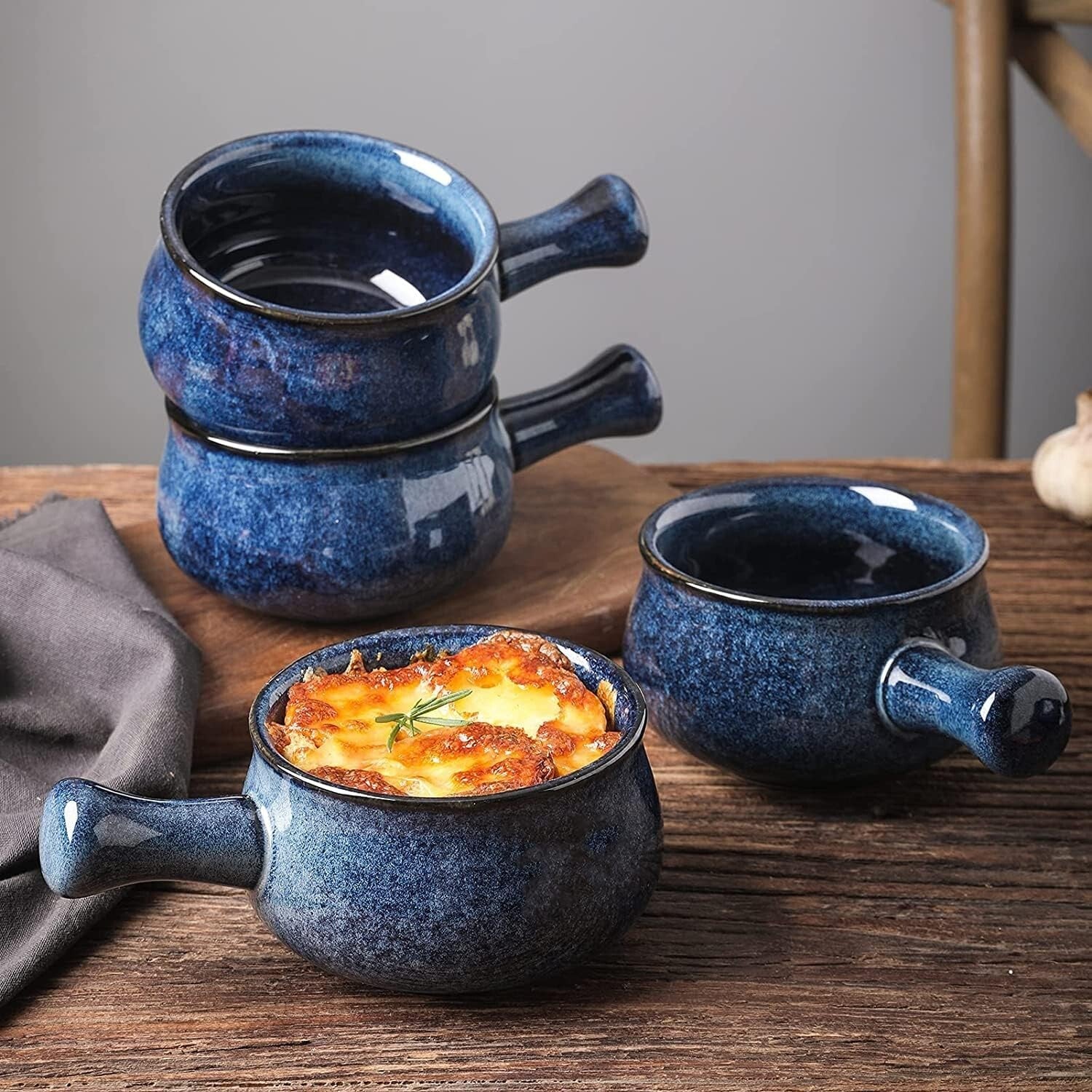 Elegant Dishwasher Safe Ceramic Bowls, 26 Oz Capacity - Ideal for Soups & More