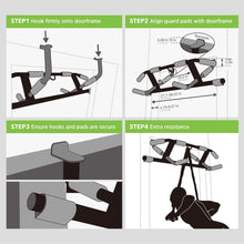 Load image into Gallery viewer, Heavy-Duty Pull Up Bar with Suspension Straps – Fits All Doorways, 440 lbs Max