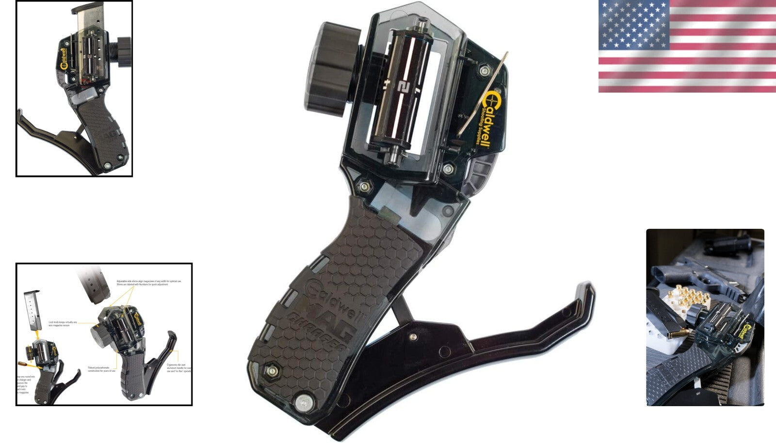 Adjustable Multi-Caliber Mag Charger - Fast & Efficient Pistol Magazine Loader