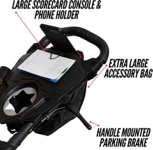 Load image into Gallery viewer, Durable Compact Golf Push Cart - Innovative Folding with Cup &amp; Umbrella Holder
