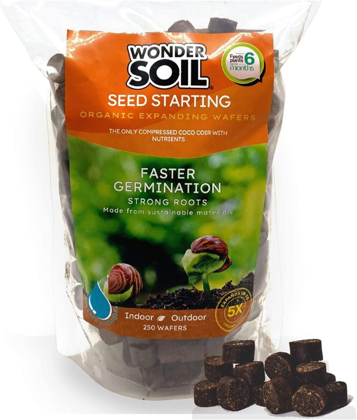 250 Count Organic Coco Coir Seed Pellets - Ideal for Home & Professional Growers