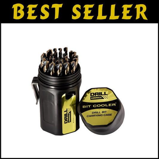 Premium 25-Piece Drill Bit Set: Precision High-Speed Steel for Metal and Wood