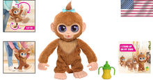 Load image into Gallery viewer, flipping furReal Peanut Monkey - 15-inch Interactive Plush for Imaginative Play