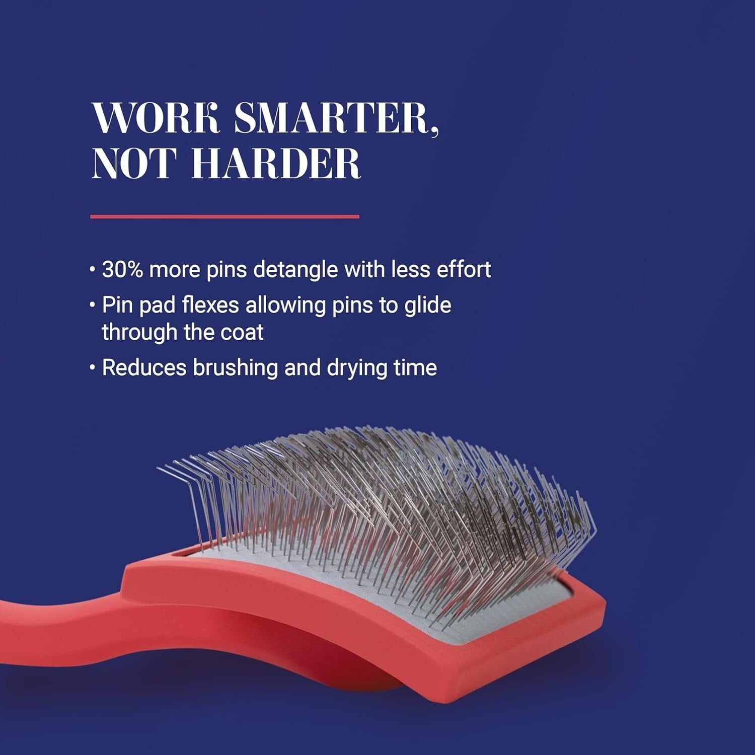 Big G Dog Slicker Brush - Professional Grooming Tool for Goldendoodles, Coral