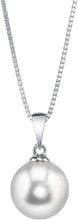 Load image into Gallery viewer, Elegant 8mm Cultured Pearl Necklace with 925 Sterling Silver - Gift-Ready Charm