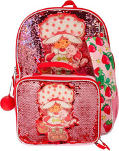 Load image into Gallery viewer, Colorful Strawberry Shortcake Backpack with Mesh Pockets &amp; Sequins, 5-Piece Set
