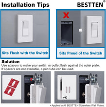 Load image into Gallery viewer, Ultra-Safe 1 Gang Screwless Wall Plates - 50 Gloss Snow White Covers, Easy Clean