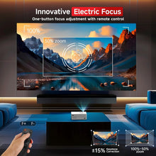 Load image into Gallery viewer, WiFi Mini Projector with Built-in Speaker - 4K Support &amp; Huge 200" Projection