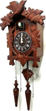 Load image into Gallery viewer, Authentic Hand-Carved Wooden Cuckoo Clock - Night Mode &amp; Adjustable Volume