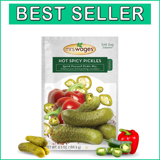 Zesty Jalapeno Pickle Mix - 12 Pack, Kosher & Quick for Flavorful Summer Snacks