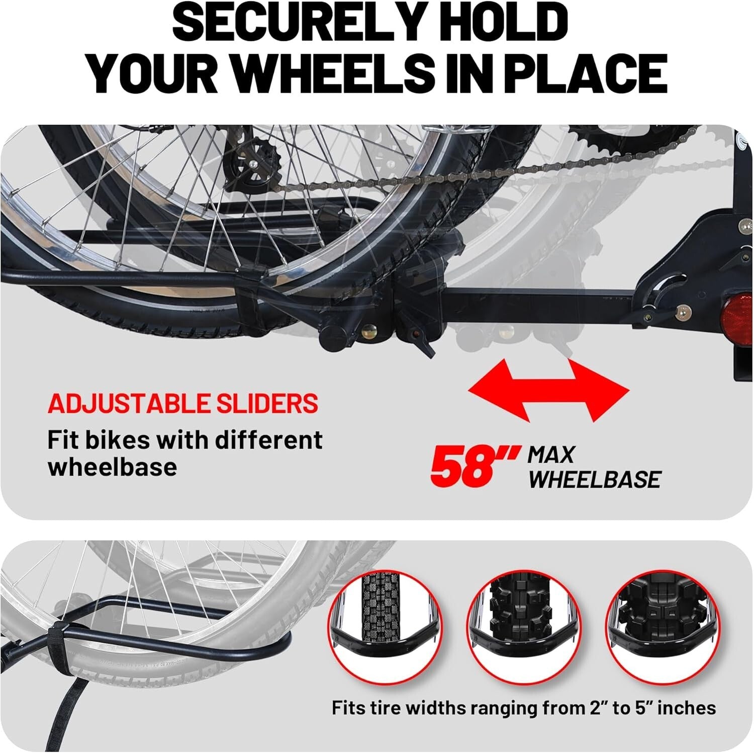 Premium 2-Bike Carrier for Trucks & SUVs - 200lb Capacity with Tilt Feature