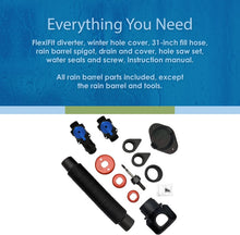 Load image into Gallery viewer, DIY Rainwater Collection System with FlexiFit Diverter - Complete Parts Kit