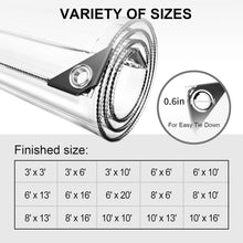 Load image into Gallery viewer, Multi-Purpose Clear Waterproof Tarp 6x20 ft - Perfect for Camping &amp; Greenhouses