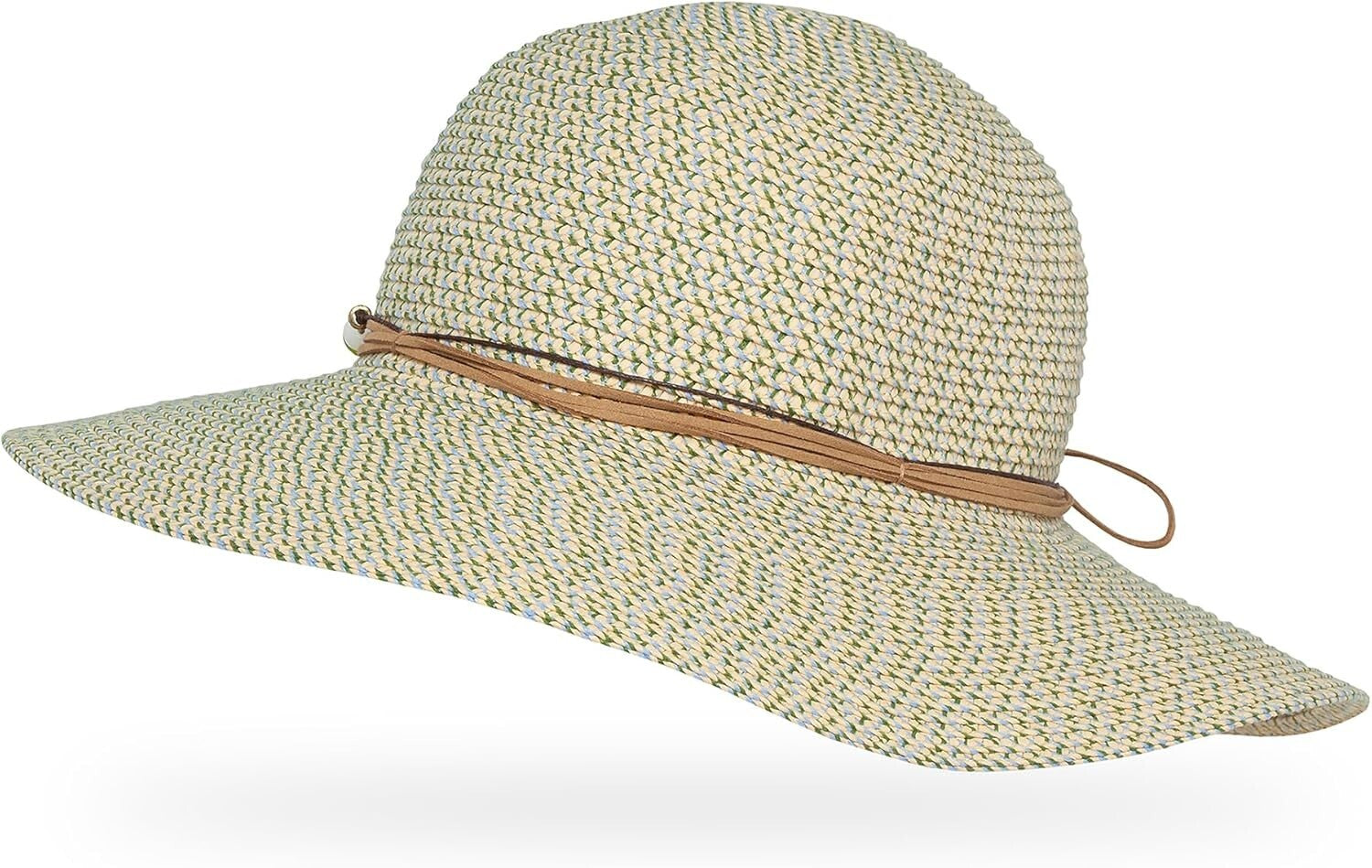 Stylish Packable Women's Sun Hat with Adjustable Fit & Leatherette Band