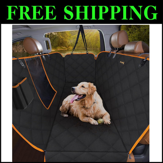 Convertible Dog Seat Cover for Trucks - Protects with Quick-release Clips