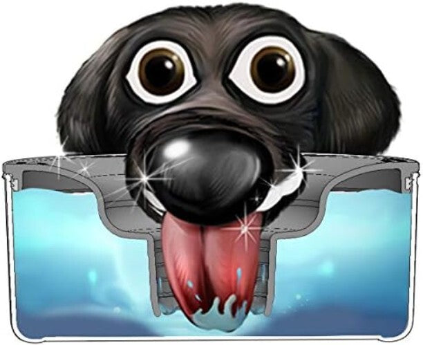 Dishwasher Safe Spill-Proof Water Bowl for Small Dogs and Cats - 1 Gal Tritan