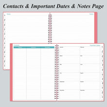 Load image into Gallery viewer, Stylish Pink 2025-2026 Planner - One Page Daily, Ample Writing Space, 8.5" x 11"
