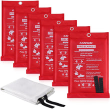 Load image into Gallery viewer, Emergency Fire Blanket 6-Pack - 39" Fiberglass Fire Suppression for Home Safety