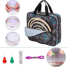 Load image into Gallery viewer, Complete Craft Carry Case with 100 Threads and Embroidery Essentials Included