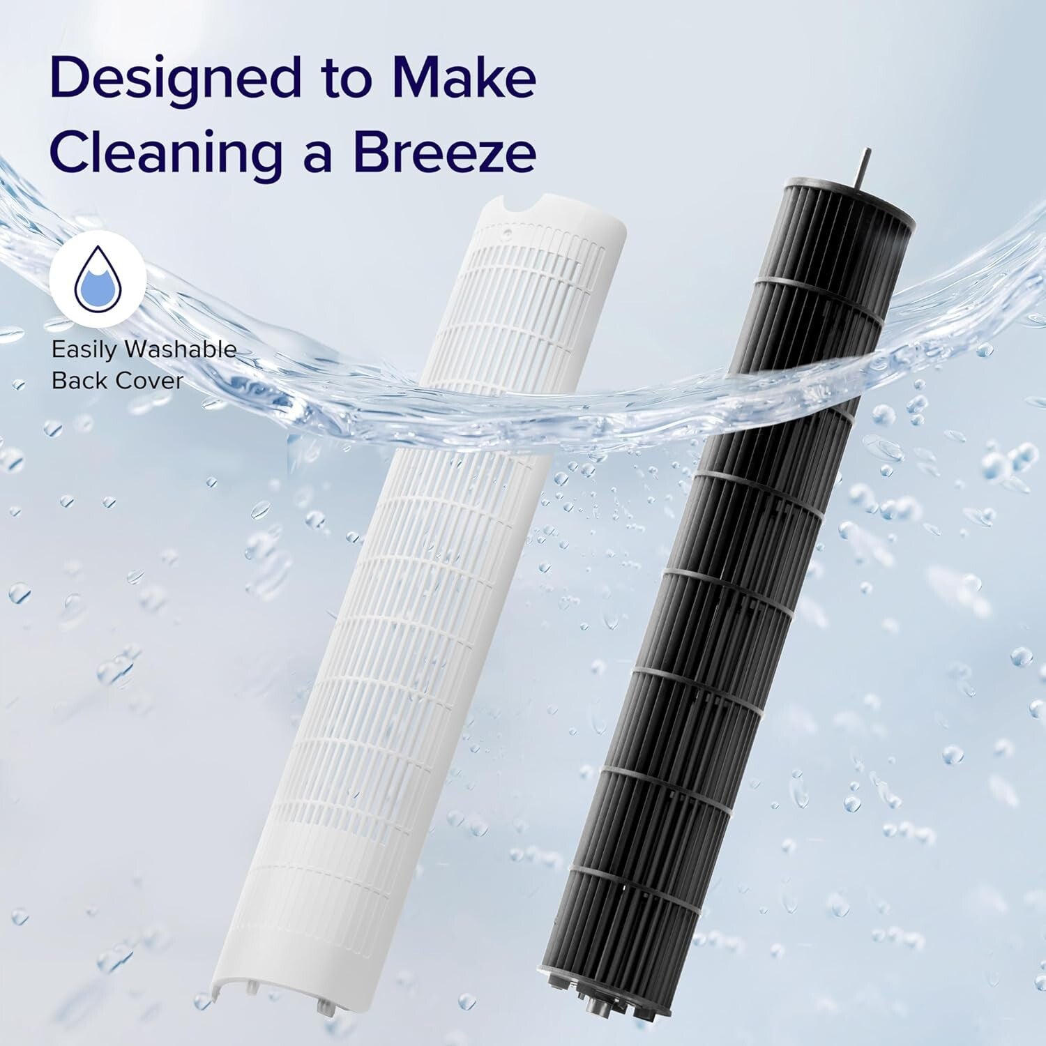 26ft/s Smart Tower Fan - Wi-Fi Enabled with Remote Control & App Integration