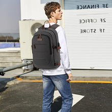 Load image into Gallery viewer, Secure and Stylish Canvas Laptop Backpack with Headphone Port - 20 x 11.8 Inch