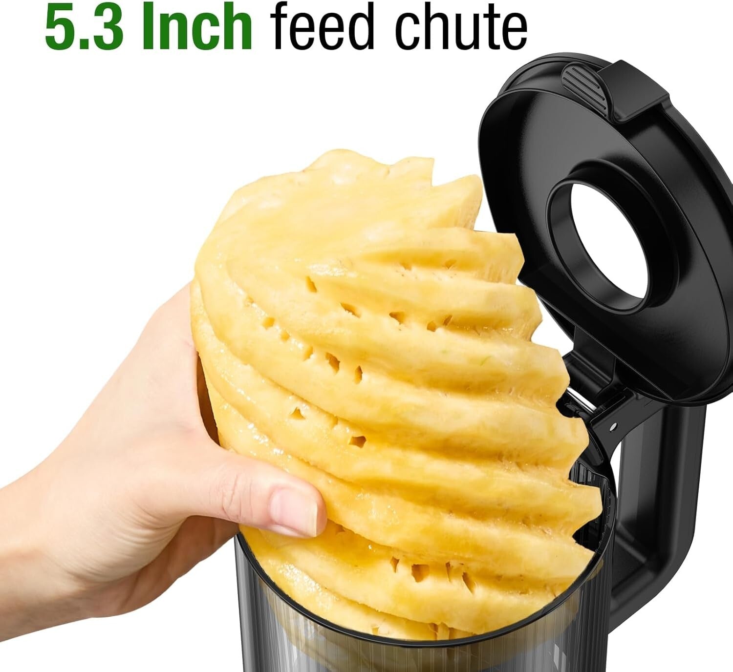 Effortless Cold Press Juicer with 5.3'' Extra Chute - Squeeze Fresh Juice Today