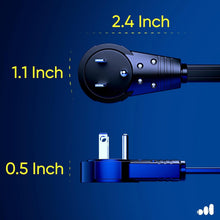 Load image into Gallery viewer, Premium 50 Ft Extension Cord with 360° Rotating Flat Plug - 3 Female Outlets