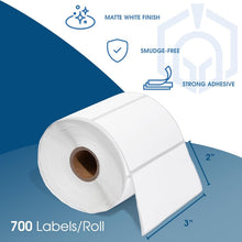 Load image into Gallery viewer, Premium 3" x 2" Direct Thermal Labels - No Ink Needed for Rollo &amp; Zebra Printers