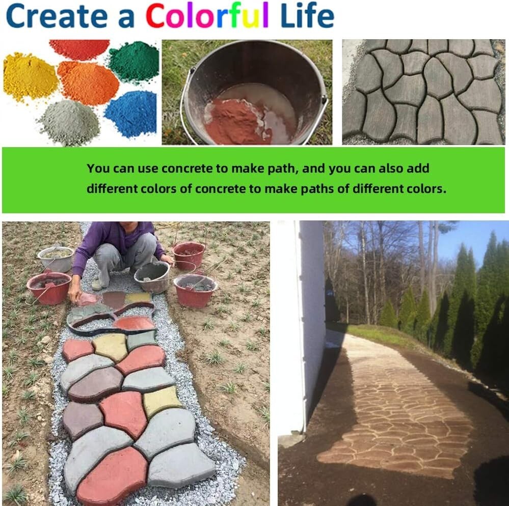 Easy-to-Use Oversized Pathway Molds - 2-Pack Stepping Stone Paving Solution