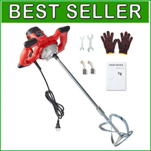 Load image into Gallery viewer, 2300W Portable Electric Cement Mixer with 6 Speed Settings for Versatile Mixing
