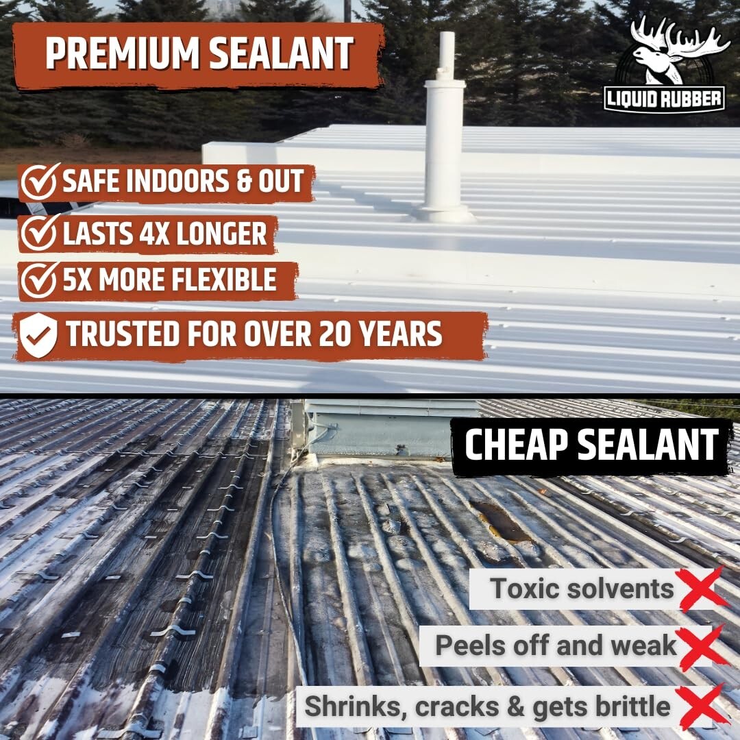 Advanced Elastomeric Waterproof Sealant - Flexible Coating for Metal & Concrete