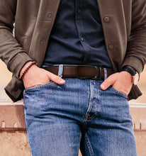 Load image into Gallery viewer, Men's Leather Ratchet Belts 2 Pack - Stylish and Adjustable Fit for Any Occasion