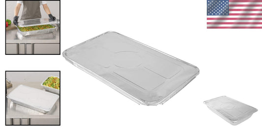 Heavy-Duty Foil Pan Lids for Steam Tables: 25 Disposable, Freezer-Safe Covers